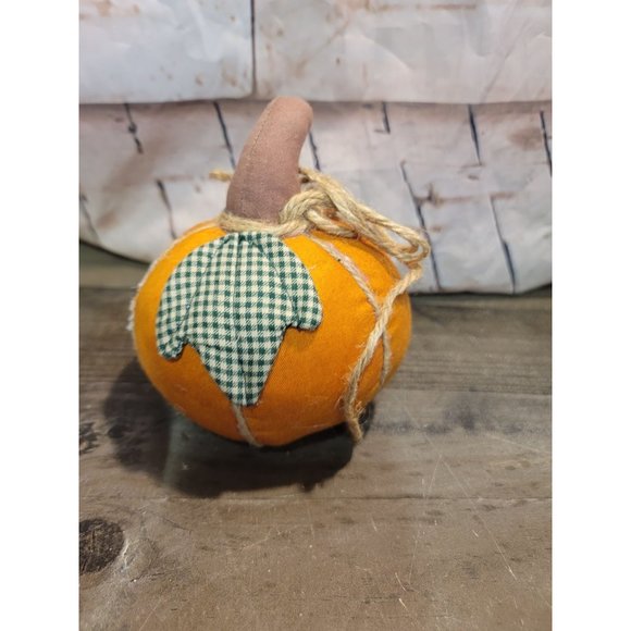 Mini Halloween Harvest fall decor pumpkin stuffed plush ornament - Picture 7 of 9